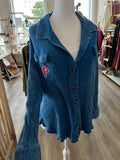 Phillies Vintage Patch Button up Shacket