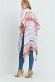 "Affectionate Aura" Tie Dye Tassel Kimono