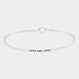 "Love and Light" Mantra Bracelet