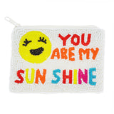 "You Are My Sunshine" Beaded Pouch