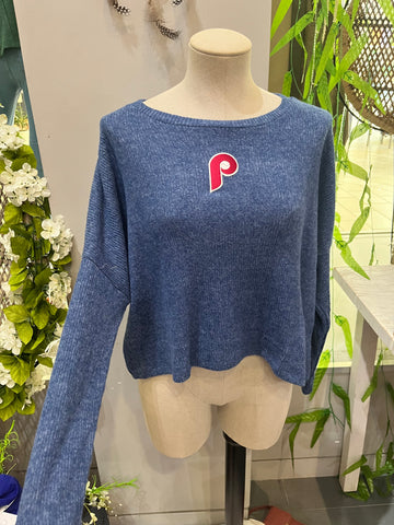 Phillies soft brushed sweater - vintage patch