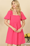 "Simple Request" Hot Pink Dress