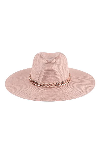 "Oh-So Perfect" Summer Hat with Chain Detail