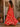 "Tiger-Lily" Orange Pleated Maxi Dress
