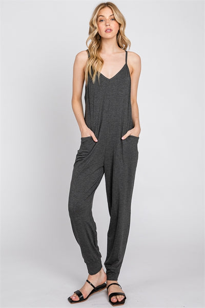 "Thinking Out Loud" V-Neck Jumpsuit