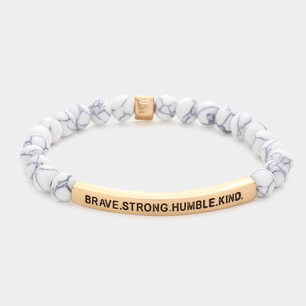 Howlite Mantra Bracelets
