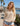 Crochet All Day - Hoodie w/Slit Back - Beige