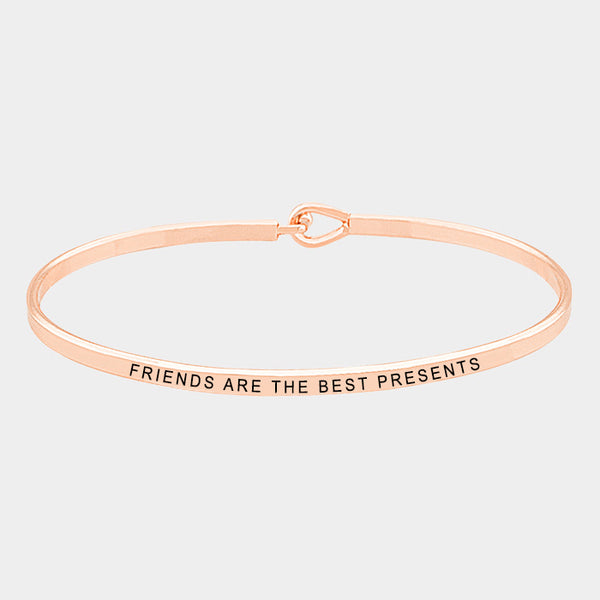 "Friends are the Best Presents" Mantra Bracelet