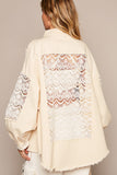 "Natural Love" Oversized Lace Shacket wear
