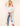 Floral Crochet Trim Open Front Long Kimono