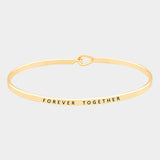 "Forever Together" Mantra Bracelet