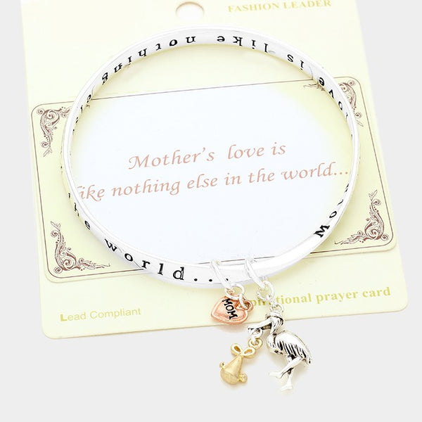 "Mother's Love Is Like Nothing Else In The World" Stretch Bracelet