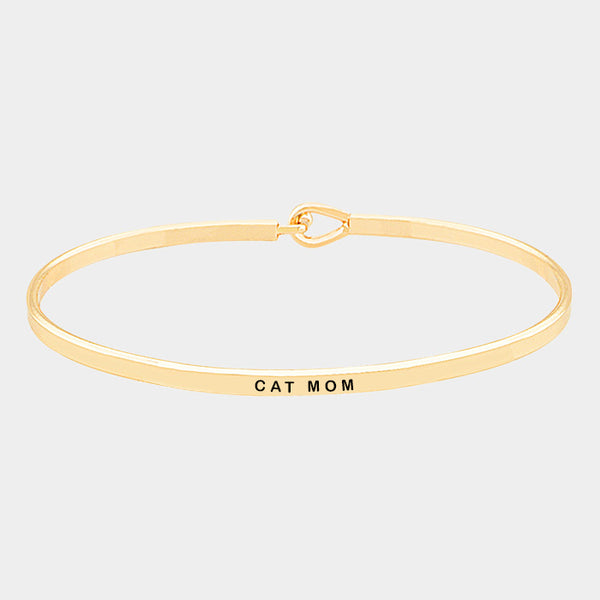 "Cat Mom" Mantra Bracelet