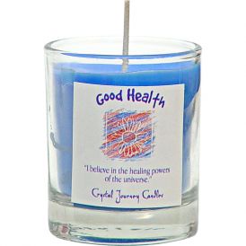 Good Health-  Glass Soy Votive Candle
