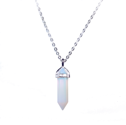 Opalite Crystal Pendant Necklace