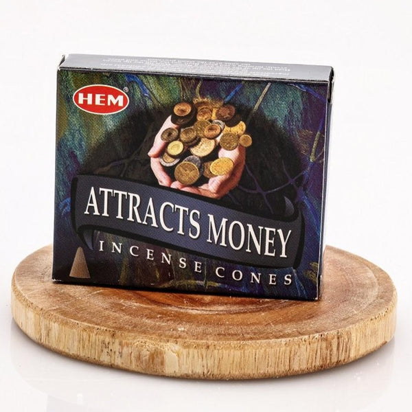 "Attracts Money" Incense Cones