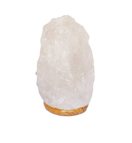 White Himalayan Salt Crystal Lamp With USB