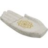 Incense Holder Hand with Gold Lotus