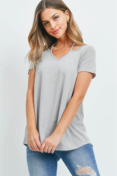 "Got a Feeling" Taupe Top