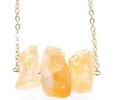 Three Stone Crystal Necklace