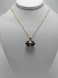 (Sideways) Crystal Pendant Necklace