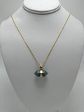 (Sideways) Crystal Pendant Necklace
