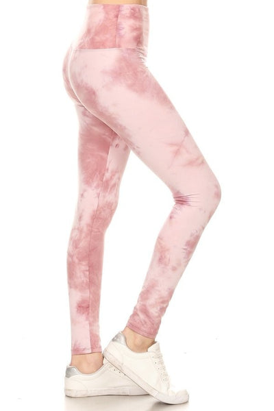 Lotus Athletics "Magic Leggings" - Pink Tie Dye