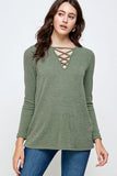 "Olive Branches" Long Sleeve Top