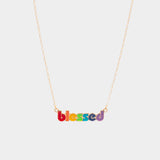 "Blessed" Colorful Necklace
