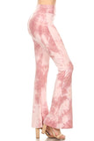 "Magic Flares" Pink Tie Dye Palazzo Flare Leggings