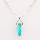 Turquoise Healing Crystal Pendant Necklace