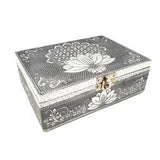 Metal Lotus Carved Box