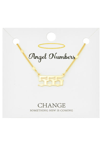 Angel Number Necklace 555