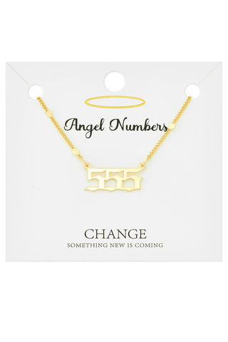 Angel Number Necklace 555