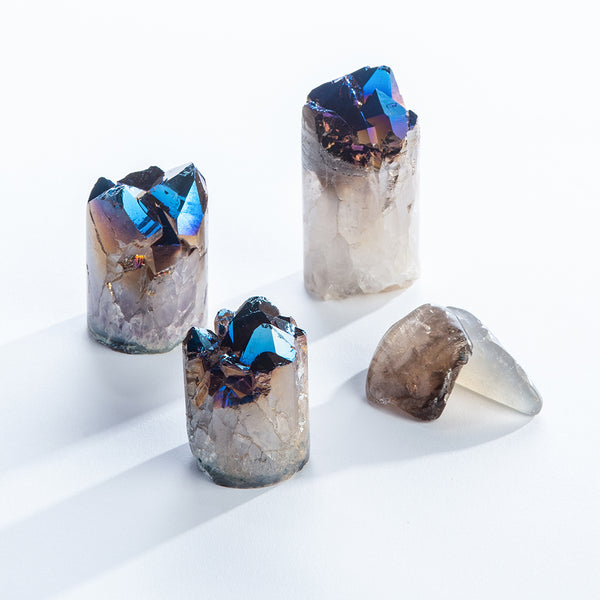 Iced Blue Amethyst Crystal "Cupcakes"