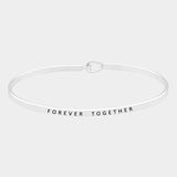 "Forever Together" Mantra Bracelet