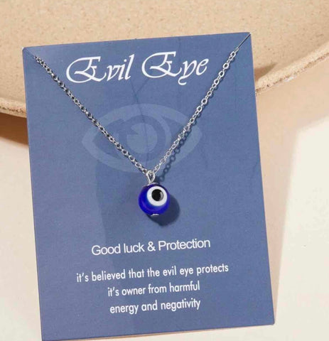 Evil Eye Necklace On Card