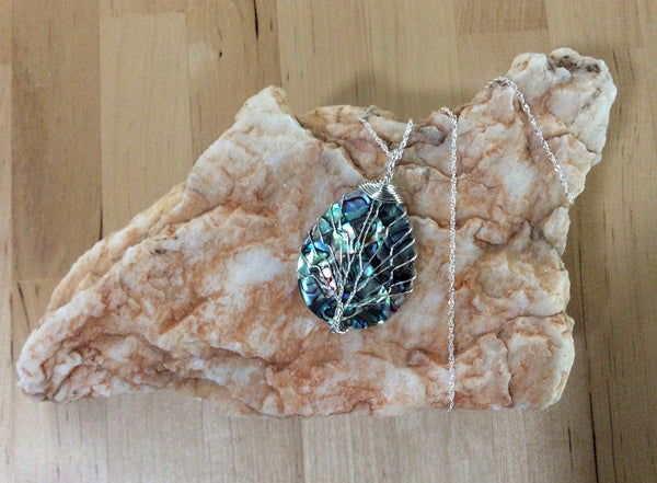 Abalone Tree of Life Necklace