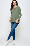 "Olive Branches" Long Sleeve Top
