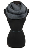 Ribbed Knit Infinity Scarf