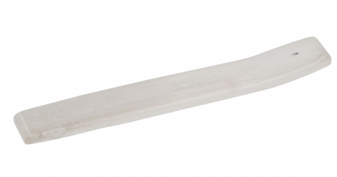 White Selenite Long Incense Holder