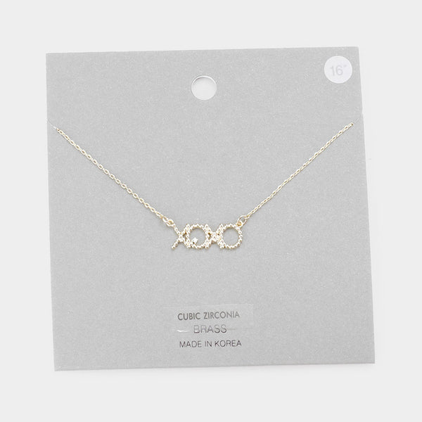 XOXO Pendant Necklace